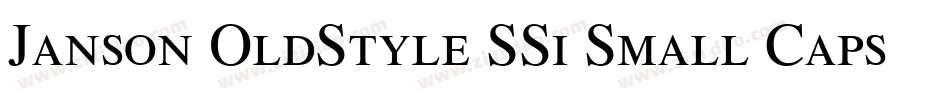 Janson OldStyle SSi Small Caps字体转换